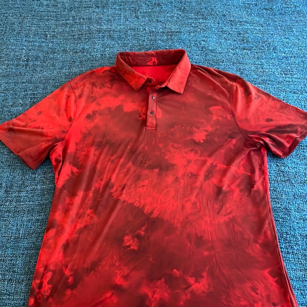 Lululemon Golf Polo - Red - Large - light breathable material